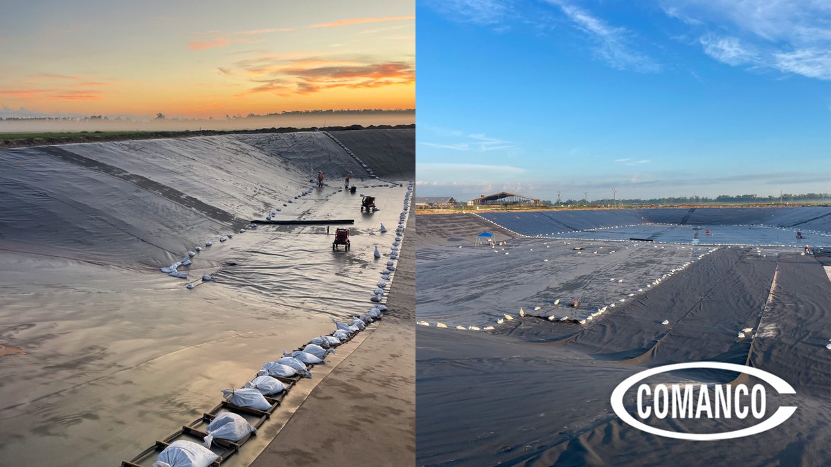 COMANCO's tweet photo. ๐ #LiveFromTheField: COMANCO crews are making major progress installing a pond liner for a dairy farm in Sumter County, Florida! ๐ Led by Superintendent Martin Calderon Sr., the team is delivering another quality containment solution with the safety, precision, and craftsmanship that define every COMANCO project.
From expertly preparing the foundation to carefully installing each panel, every step is focused on delivering a durable, high-performance containment system built to stand the test of time. Projects like these help support critical agricultural operations while showcasing the skill and dedication of our field teams.
๐ Thank you to the crew for another outstanding example of COMANCO excellence in action!
SAFETY โ
QUALITY โ
SERVICE
#COMANCO #EnvironmentalConstruction #PondLiner #Geosynthetics #ContainmentSolutions #Construction #BuiltWithQuality #SafetyFirst #FloridaConstruction #DairyFarm #DairyIndustry #TeamCOMANCO #LiveFromTheField