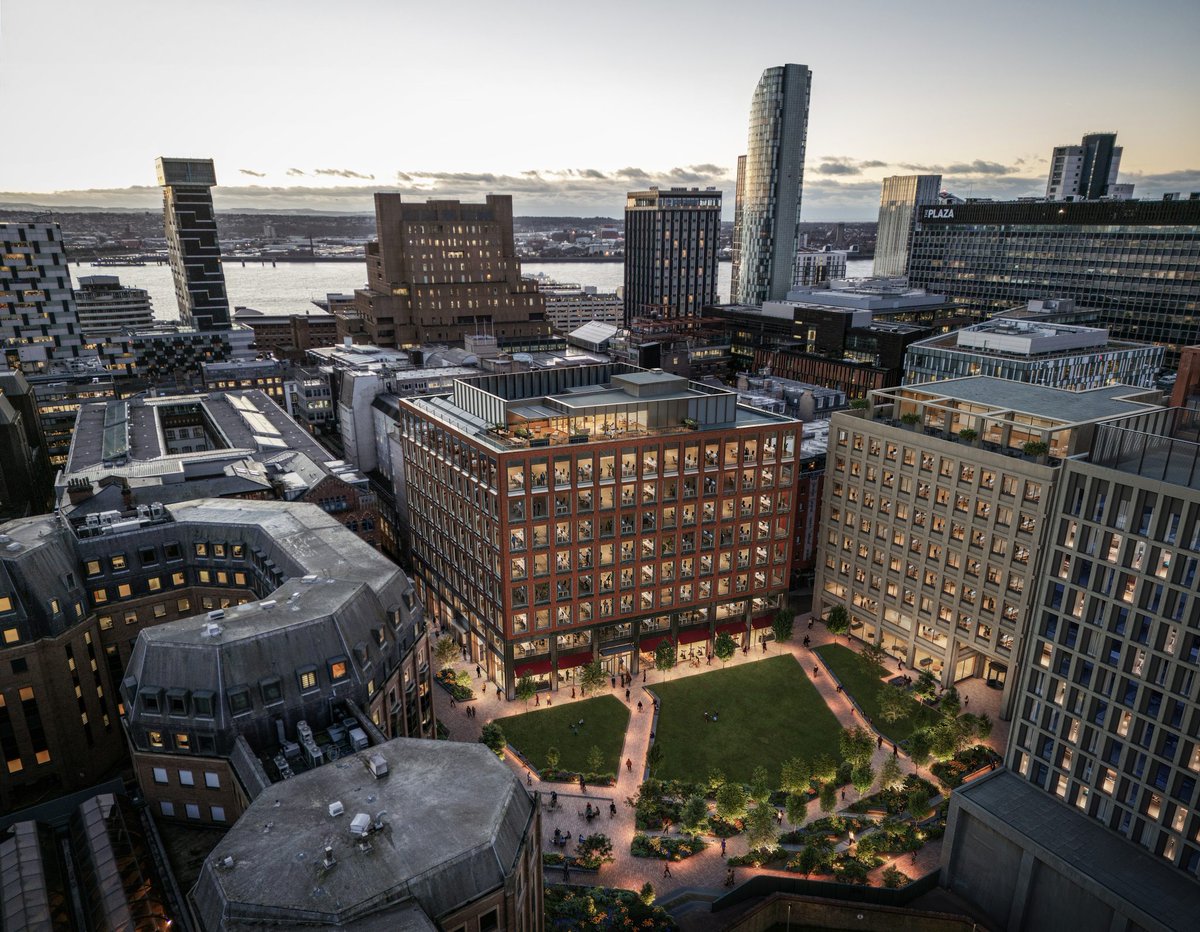 lpoolcouncil's tweet photo. 🏗️ Liverpool is backing the Pall Mall development to unlock jobs, attract investment and deliver the city’s first Grade A office scheme in the commercial district for 16 years. 

The project will help meet growing demand for high-quality workspace and boost confidence in Liverpool’s economy. 📈

Read more: https://t.co/6SKWINkklO