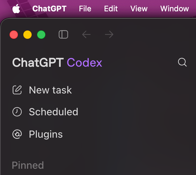 _architgoyal's tweet photo. good news:
claude chat + cowork are now one

bad news:
codex is now ChatGPT Codex 
(codex was such a cool name) https://t.co/fIvpo0fAnh