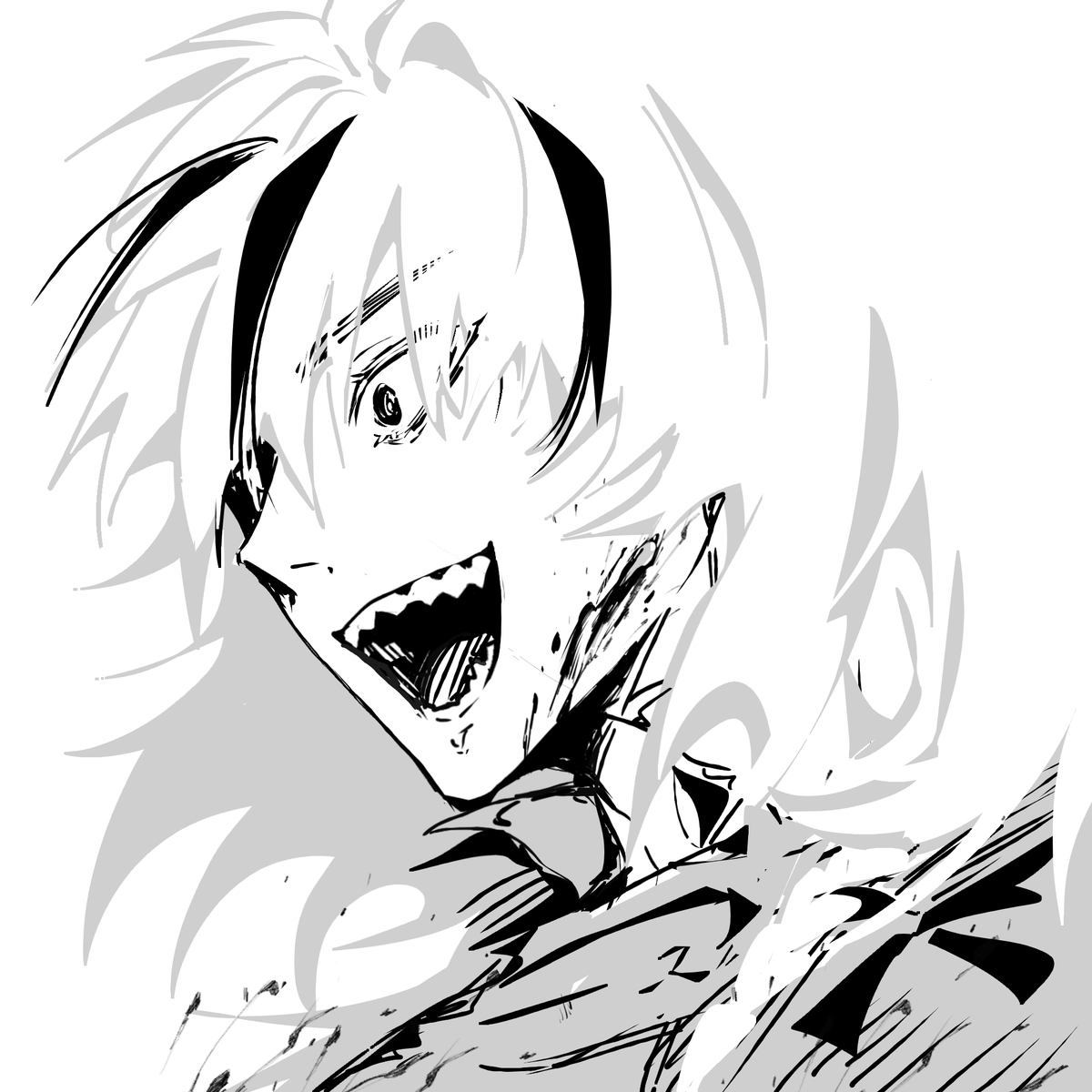 kiring_e2's tweet photo. 最近とがった歯が好きですね……… https://t.co/GBgSLDMu2l