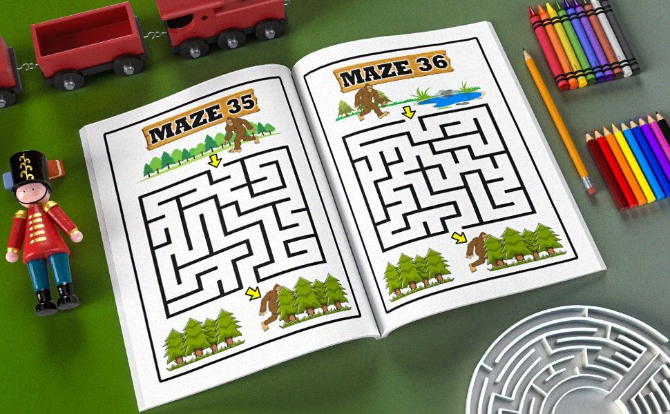 BayberryForest's tweet photo. Grab the #Bigfoot maze book and some pencils with erasers! Your child will be set for hours of fun helping Bigfoot get back to the woods. #Yeti, #Sasquatch, #Grassman, #SkunkApe
https://t.co/bkB3Moltek https://t.co/oo5z2vFOi5