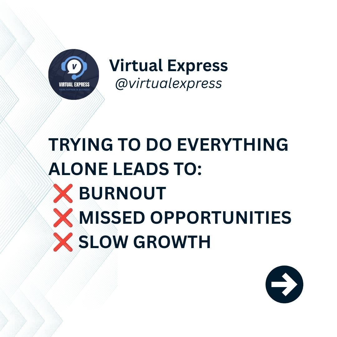 virtualexpress_'s tweet photo. Working harder isn’t the answer—working smarter is. With the right support system, you can stay consistent, improve efficiency, and scale your business faster.

Virtual Express is here to help you do exactly that. https://t.co/vYFHVEWGK4
