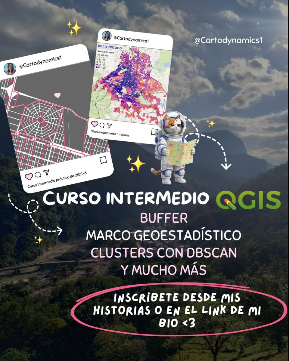 cartodynamics1's tweet photo. Curso Intermedio, pero partimos de temas básicos para hacer mapas en QGIS 

Acá el pre registro https://t.co/oOPFXnFdEG https://t.co/bcJFqjtjHj