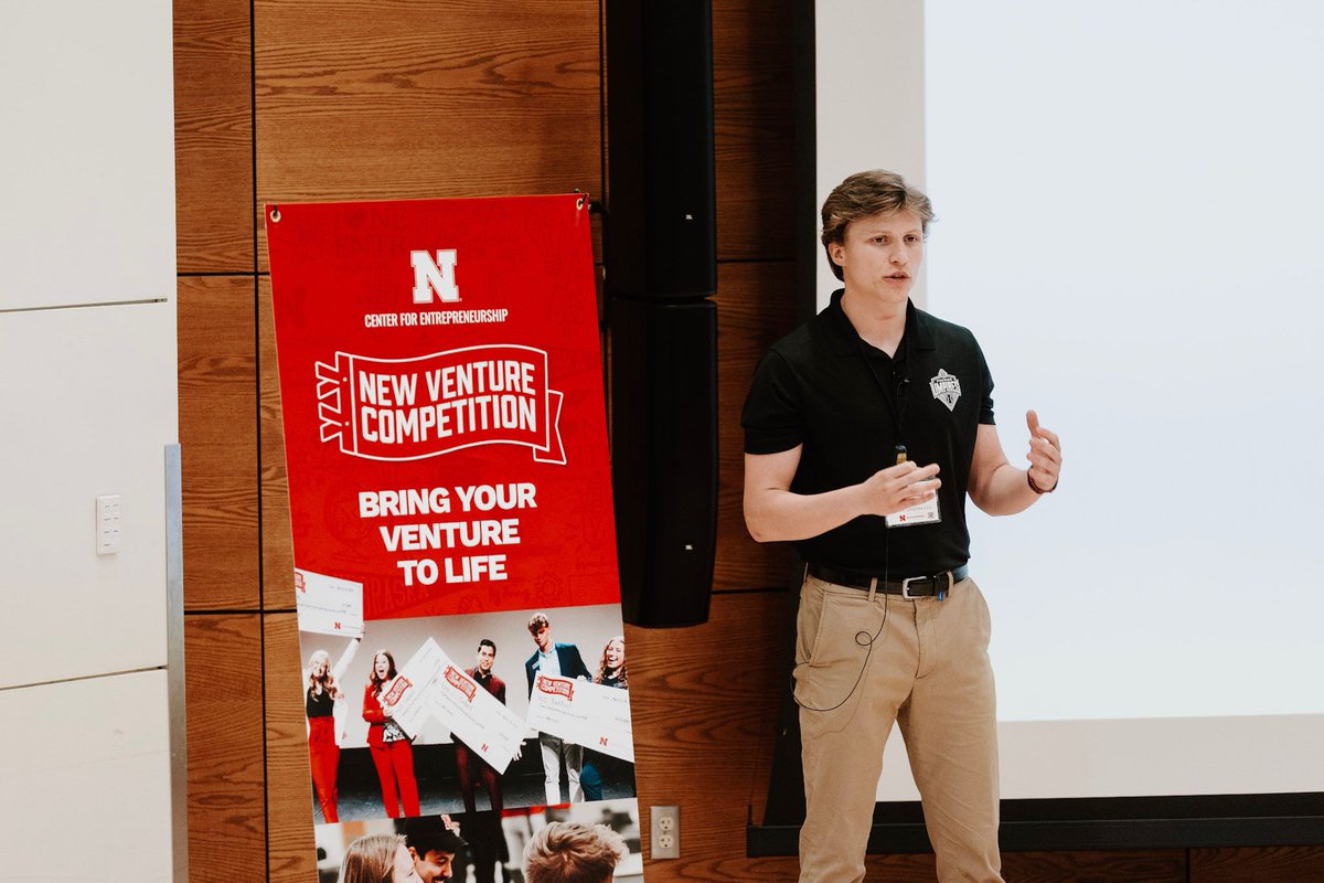 UNLincoln's tweet photo. Teammates on the field. Business partners off of it. 

Brock &amp; Logan came up with a business idea after seeing how difficult staffing youth sports officials can be. Through @nebraskaentr's New Venture Competition, they gained feedback and prize money to take it to the next level. https://t.co/wer3yEyx0j