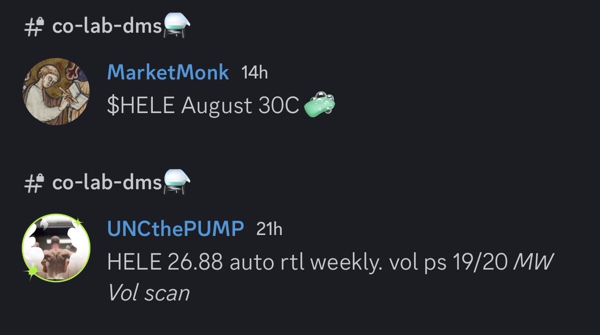 UNCthePUMP's tweet photo. Weekly reminder UNC and @marketmonkpicks don’t need twitter to trade. 

When you know the stocks, sector and how news moves them your timing will become a skill. 

Our system is build on how big money moves and controls the market. 

Real traders talk different. 

Link somewhere. 

$HELE