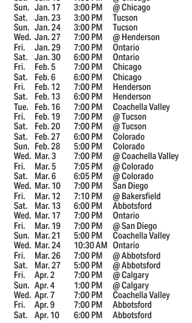 CurtisPashelka's tweet photo. #SJBarracuda 2026-27 regular season schedule https://t.co/tHHkb0TwH6