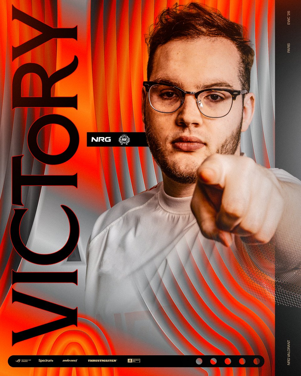 NRGgg's tweet photo. IT'S SILENT IN PARIS 🔇🔇🔇

NRG IS HEADED TO #EWC26 SEMI-FINALS https://t.co/6Rvtdt7gEQ