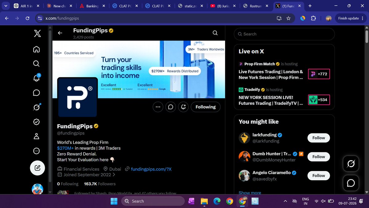 luckyNover's tweet photo. @tonysnip3r @ShashtradesGC @fundingpips done https://t.co/ypOrkvwFyX