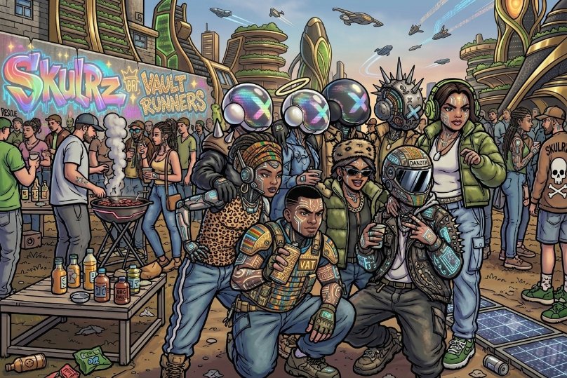 ze_sophomore's tweet photo. @skulrzworld @VaultRunners We didn't just adapt to the future. 

#SkulRz #VRunners https://t.co/zFrCvMzokJ