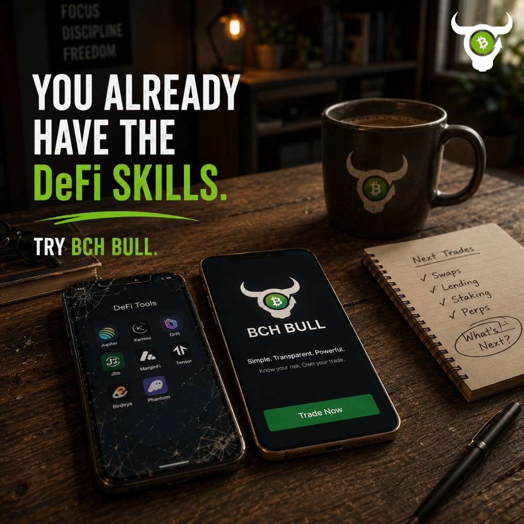 BCH_BULL's tweet photo. You already have the DeFi skills.
Now's time to try BCH Bull
๐ https://t.co/GnNfSMf3be
#DeFi #BitcoinCash #BCHBull https://t.co/AZI8f68Du8