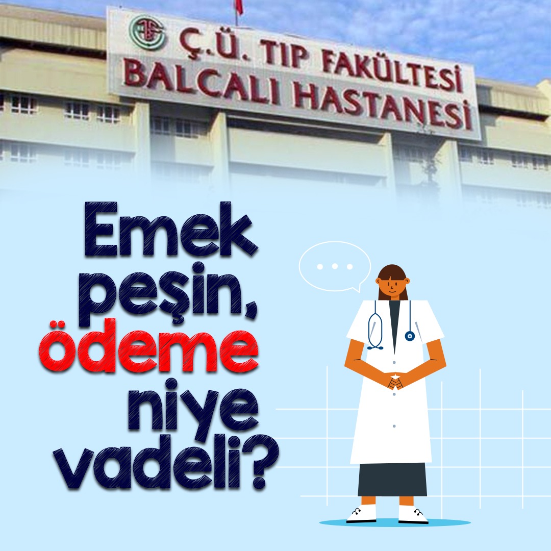 sesadanasube's tweet photo. Duyuyormusunuz Balcalı feryat ediyor‼️
#balcalıdaperformansvarödemeyok @AdanaTabip  @sesgenelmerkezi https://t.co/1GW2B7rItq