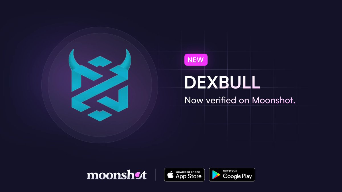 moonshot's tweet photo. The Dextools Bull ($DEXBULL) is now verified on Moonshot. https://t.co/2GozMZU2A5