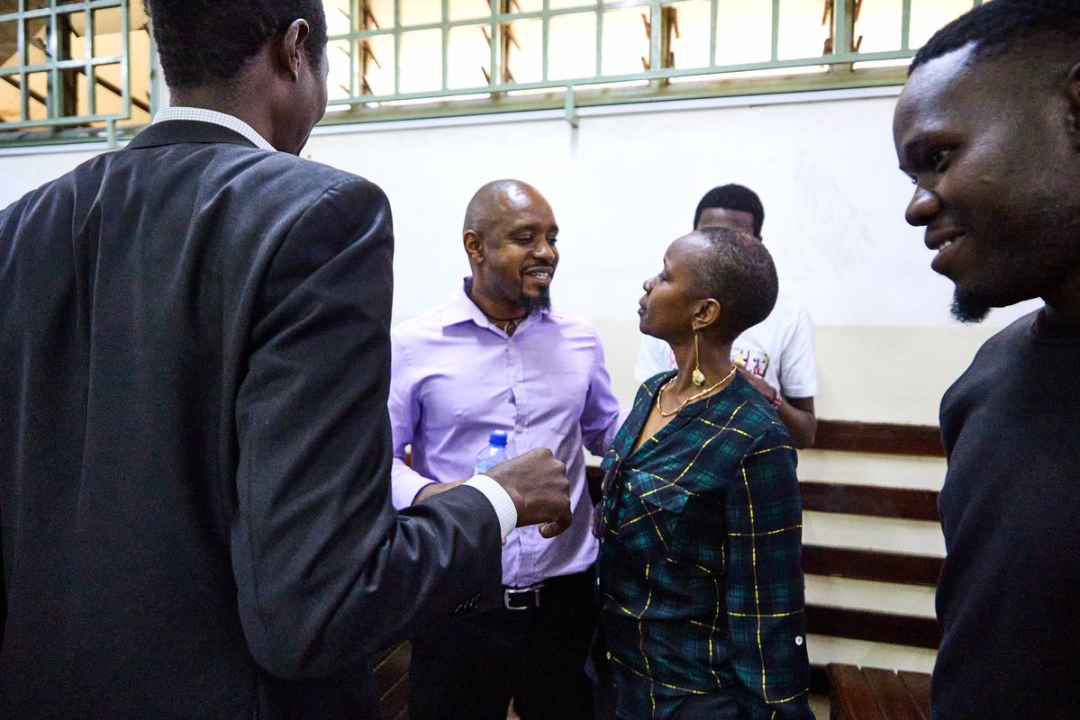 bonifacemwangi's tweet photo. My assault case proceeded for hearing at Kibera Law Courts today, with the prosecution witness, Constable Robert Ouko, accusing me of assaulting him. I informed the court that it was actually Ouko who assaulted me inside the police cells. Ouko’s testimony shocked the court when he testified that the shirt he was wearing on that day was stained with blood from his injuries, but it was later stolen from police custody by either myself or police officers under my control. The hearing continues on 18th August