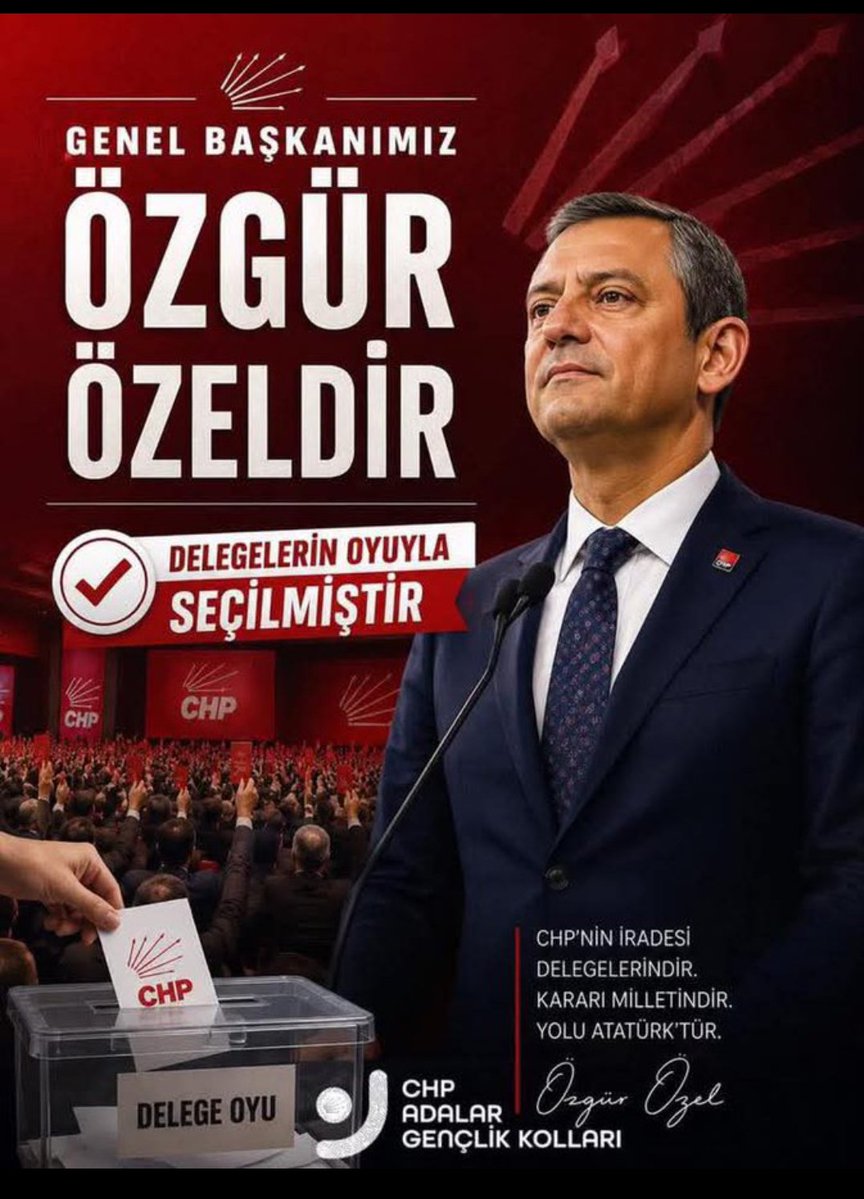 ArSerdar35469's tweet photo. Delegelerin Oy'uyla seçilmiştir..!
#MAZBATASI #VARDIR
Milyonlar Arkasındadır..!
Her Mitingi Onbinler Yüzbinler..! https://t.co/v5LEmc4duu
