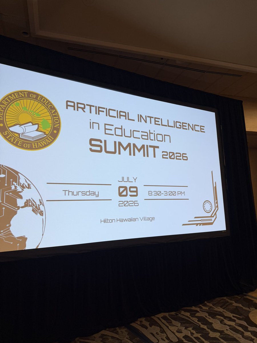 E_Sheninger's tweet photo. Such an honor to keynote the Hawaii AI in Education Summit today https://t.co/y9HmloUoLY #disruptivethink #personalize https://t.co/QwAMNr3uQ0