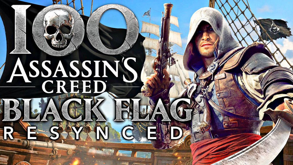 JWulen's tweet photo. Nuevo vídeo: 100 Curiosidades Acojonantes de Assassin's Creed Black Flag Resynced 🏴‍☠️ 

Ubisoft se la ha sacado lo siento, y es uno de mis Assassin's favoritos junto con los de Ezio

(Este vídeo también dirán que es robado y sale hoy el juego 😭)

Vídeo: https://t.co/QCeaNHfRTw https://t.co/WxNTcMPd5W
