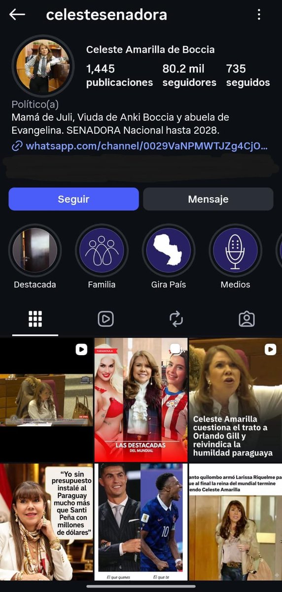 delpynews's tweet photo. ▶️ HAKEARON A CELESTE AMARILLA | 😱

😯La senadora informó a sus seguidores que perdió su cuenta de Instagram desde esta mañana, tras su pelea mediática con Mbappé.

💭"Así que no soy responsable de nada de lo que se publique desde ahí a partir de hoy. Estoy dando los pasos necesarios para mi protección y de mis seguidores. Por favor disculpen las molestias que pueda ocasionarles", escribió en su cuenta de X.