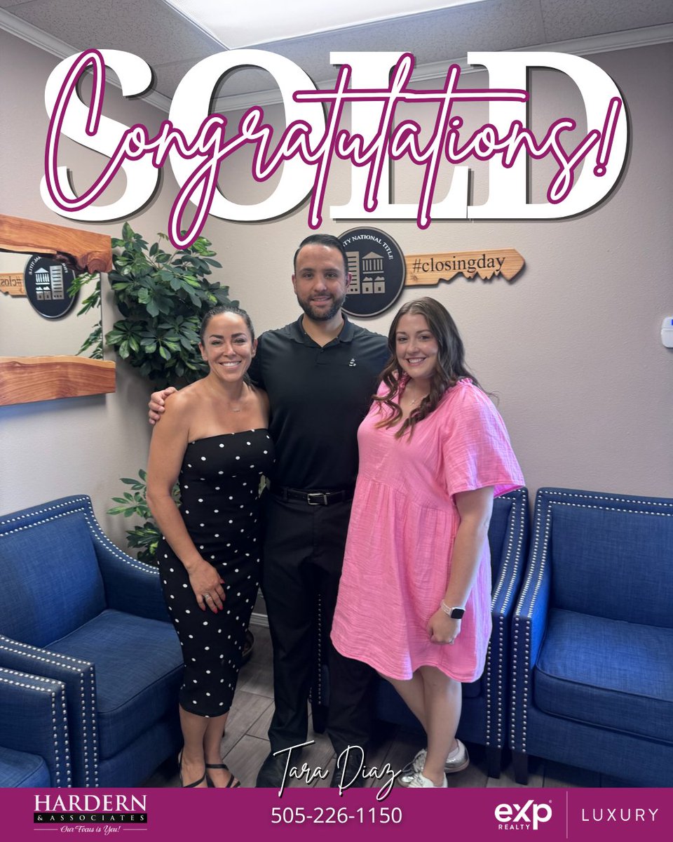 taradiazrealtor's tweet photo. Seven years ago, I helped Tori & Aaron buy their first home.
Today, I had the privilege of helping them sell it as they begin a new chapter. ๐ก
Thank you for trusting Hardern & Associates through another milestone. Congratulations! ๐
#ClosingDay #AlbuquerqueRealEstate https://t.co/3i8hbnArU4