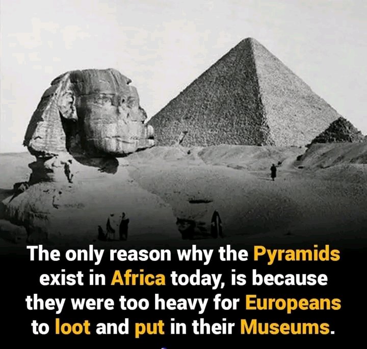 United_Africanz's tweet photo. They would have looted it straight to £urope and tell you they are the cradle of civilization...😂🤣 https://t.co/Ta3txW7Edl