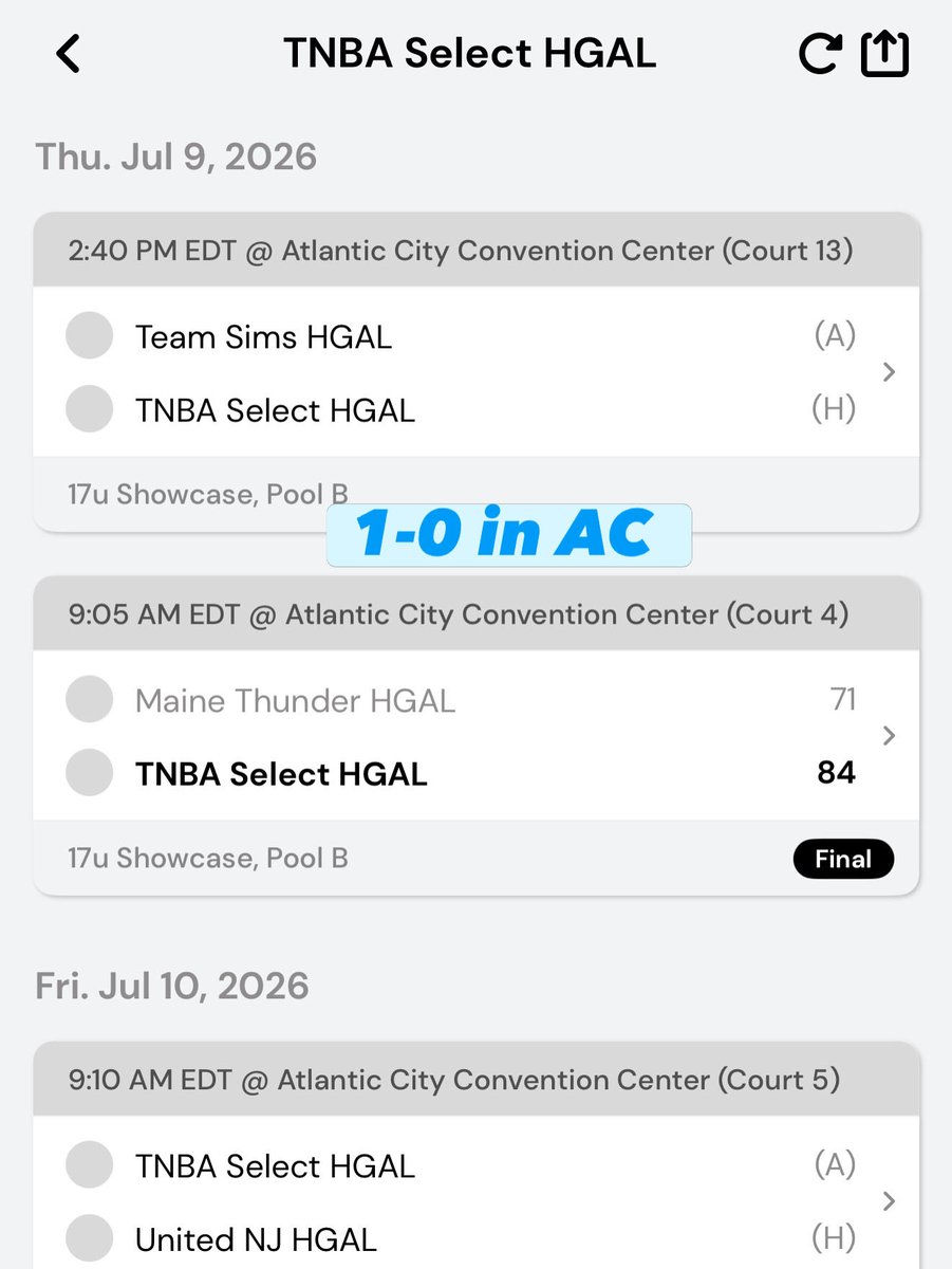 TNBA Select HGAL 2027 tweet media