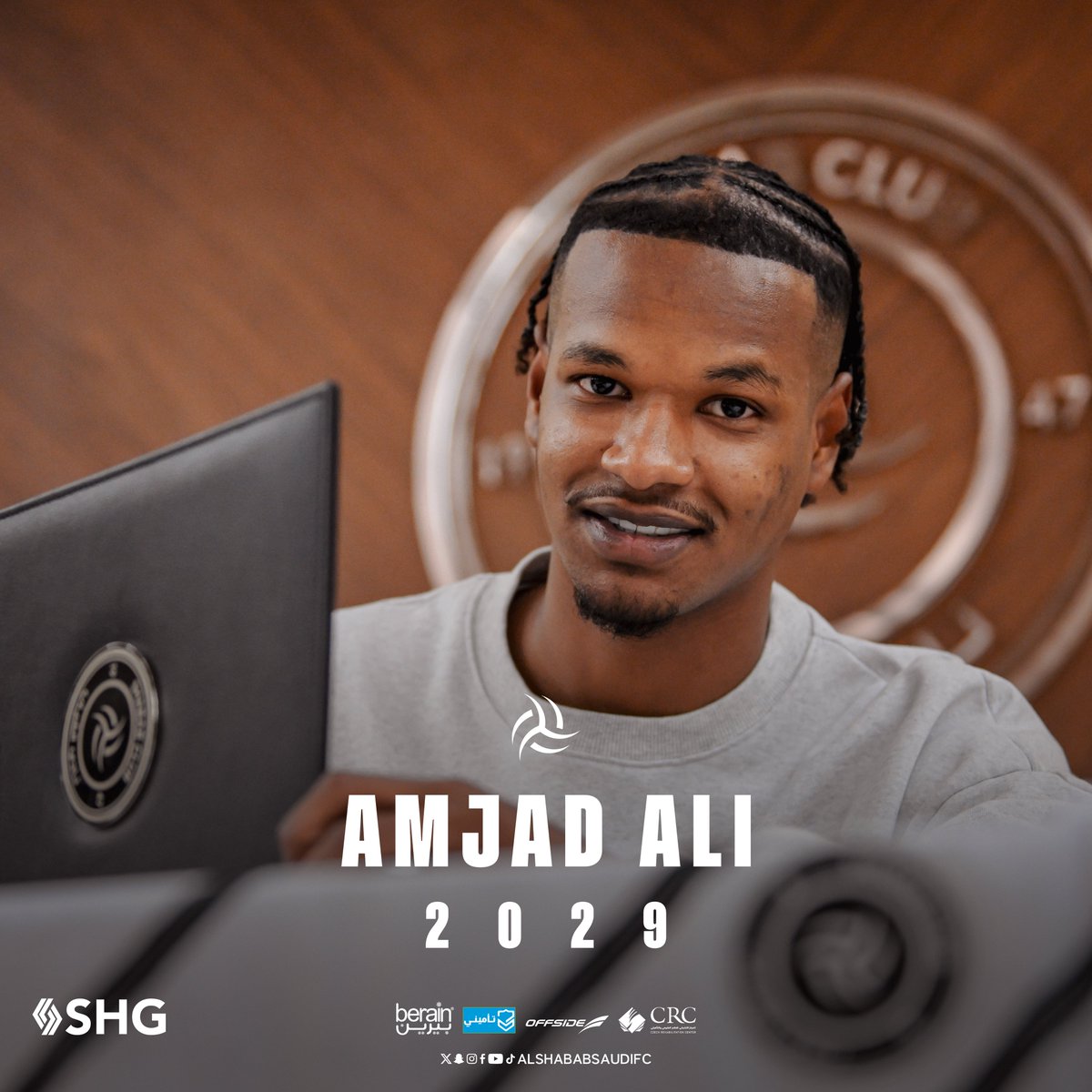 AlShabab_EN's tweet photo. AMJAD ALI stay a LION. 🔝 

And he’s here to ROAR. ✍️🦁 https://t.co/YnrbzxPF6M