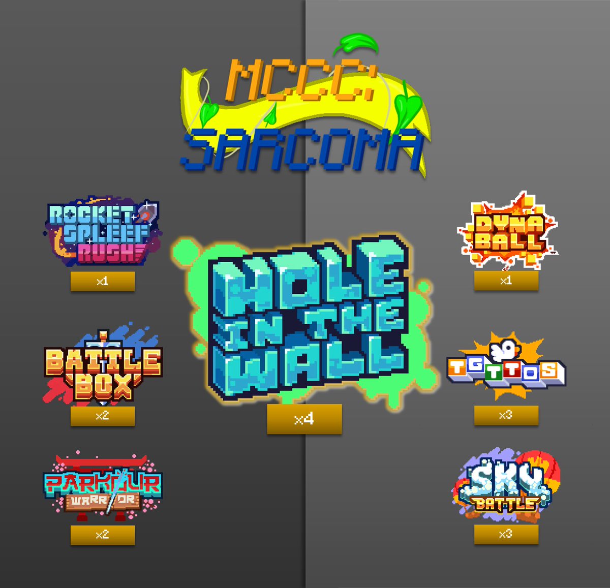 PatchworkFella's tweet photo. ❤️💛💚COMING SOON!!!💙💜🩷

MCCC is back, once again raising money for the SARCOMA FOUNDATION OF AMERICA on Sunday 19th July, starting at 18:30 BST! Make sure to drop by, and help us raise money for a very worthy cause!! :D

Teams to follow tomorrow… https://t.co/CfEitA7DyK