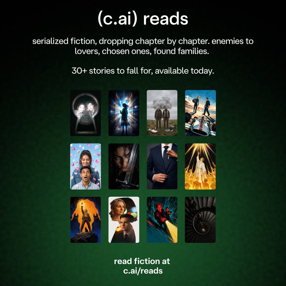 say hi to (<https://t.co/UCt2gUhpUs>) series, fm, and reads 🎬📻📕

wat**ch or**iginal microdramas and chat with the Characters.
lis**ten to** serialized audio 