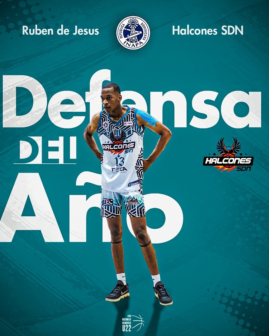 LNDoficial's tweet photo. Rubén de Jesús es el Defensor del Año de la LND 2026. 

Su dominio en la pintura y su impacto en ambos lados de la cancha lo convierten en el ganador del premio al Defensor del Año. 

#LNDU22 #PremiosLND2026 https://t.co/NCvXSNCDni
