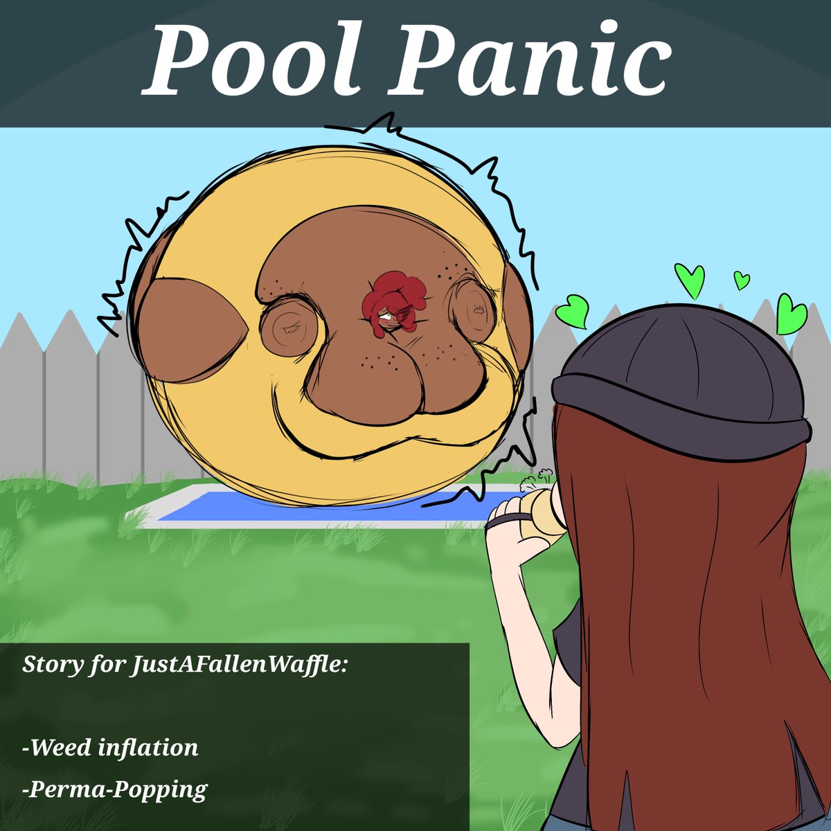 PeonySpiffy's tweet photo. Hannah's completely bored today, so she sets off to crash a pool party to pop an unaware cutie.
Check this story commission down below! https://t.co/HUx8IsYxSS