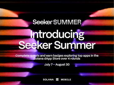 web3aniki's tweet photo. Mobile crypto is finally moving past doomscrolling

Solana Mobile just dropped "Seeker Summer"—an 8 week meta-gamified sprint running from July 7th to August 30th

16 top dApps. 4 brutal rounds. Pure onchain execution

If you own a Seeker, your summer plans just got hijacked 🧵👇 https://t.co/pXa3bjscan