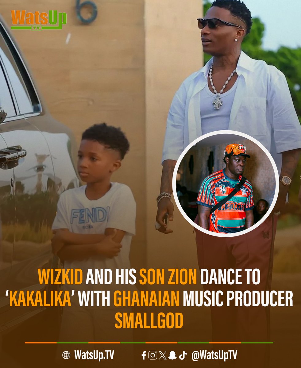 WatsUpTV's tweet photo. @wizkidayo and his son Zion dance to βKakalikaβ with Ghanaian music producer @small_god π€π¬ππ³π¬
@GhDopeNation needs to see this! ππ₯
Watch the full video in the comments section π
#WatsUpTV #WatsUpTVNEWS #DatsWatsUp #wizkid #dopenation https://t.co/FQJukir3TJ