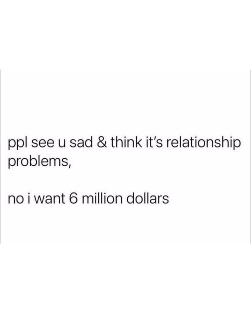 AspiringGyal's tweet photo. They see me quiet &amp; assume it’s a situationship… baby no 😭 i’m just manifesting my 6 million dollar soft life ✨💖🛍️💸 https://t.co/XYmVunZAkR