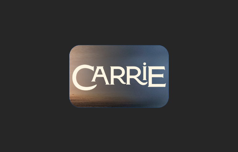 flanagansource's tweet photo. Title treatment for Mike Flanagan’s CARRIE TV Series? 👀 https://t.co/JdqQo10Sci