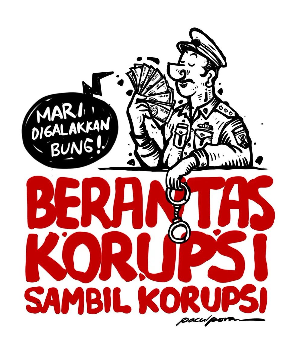 abangshadar's tweet photo. "Di suatu negara, orang yang korup menuduh orang yang korup melakukan korupsi, lalu orang yang korup menyelidiki orang yang korup, dan membebaskan orang yang korup dari tuduhan korupsi." https://t.co/SoaNYWuHDp