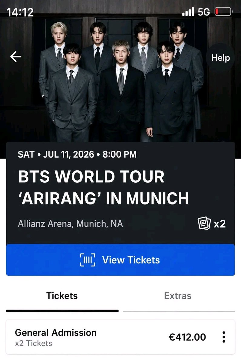 high_grades001's tweet photo. 3X BTS tickets Munich for sale if anyone wants them 🫶🏻 kindly dm messing  me plz,,,,€100 each#BTSTickets #BTSMunich #TicketsForSale #BTSWorldTour #ARIRANG_TOUR #BTSMunichTickets #AllianzArena #BTSinMunich #TicketResale #BTSArmy #BTSDE #KpopTickets https://t.co/9LpyFYJ5Ht