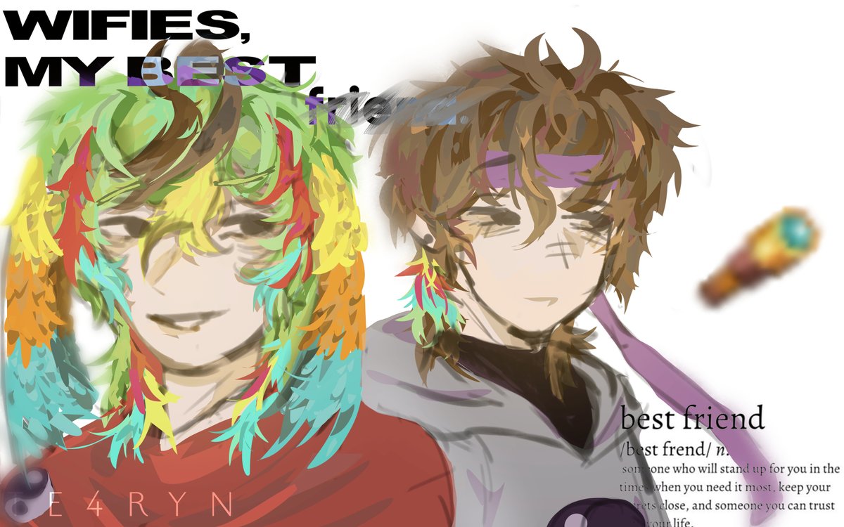 TE4RYN_'s tweet photo. "thanks for being my friend."
#odysseyduo #wifiesfanart #Parrotx2fanart https://t.co/1H5kZJgP3c