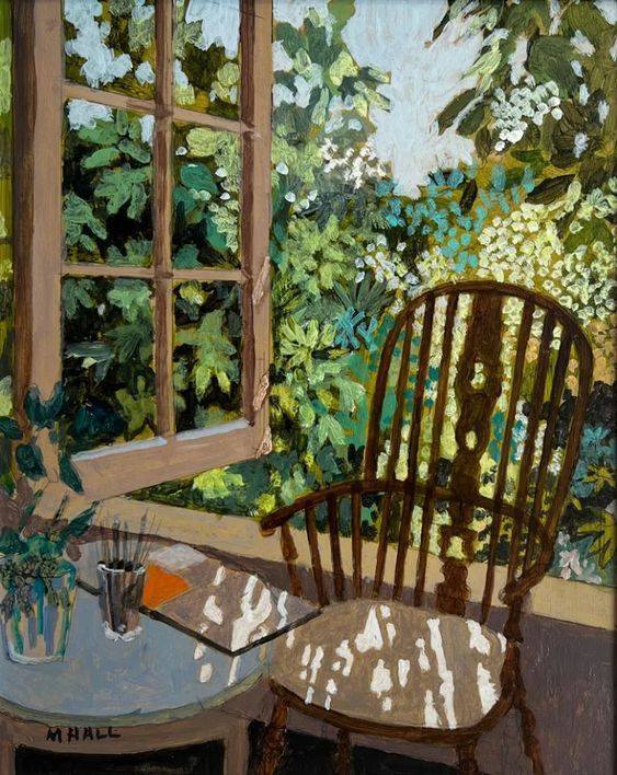 franch_laura's tweet photo. Hay pinturas que transmiten la calma exacta del verano.

​Hoy regreso al universo del pintor británico Mike Hall (Hornchurch, Essex, 1937). Su obra nos muestra lugares elegantes, luminosos y siempre solitarios. Rincones donde querríamos quedarnos... 

👇🏻Abro hilo. https://t.co/y2Iq0BvONo