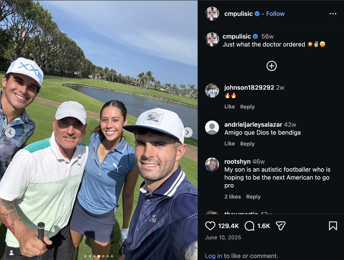 3kingreign's tweet photo. @espn thankfully it doesn't affect his golf game 🙏 https://t.co/j3iRXPv7Tt