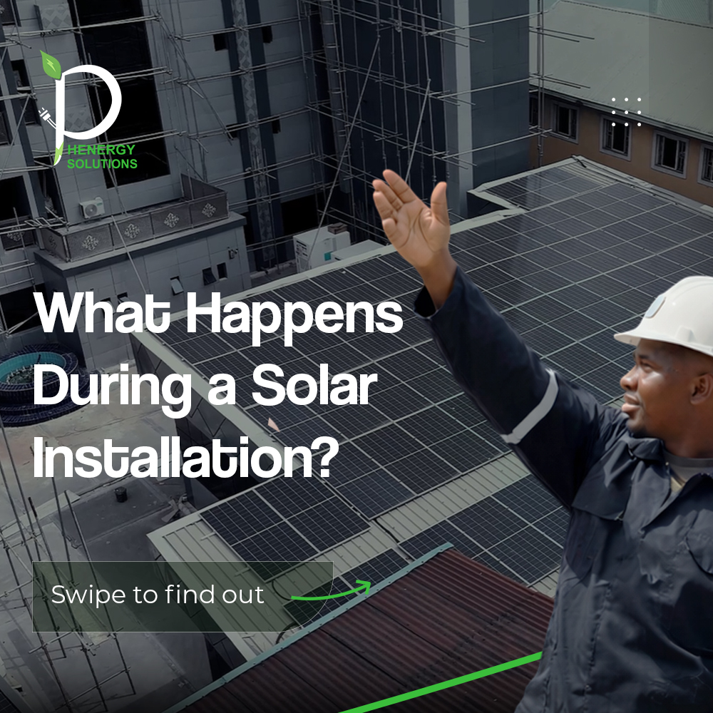 Phenergy_SOLN's tweet photo. Tired of PHCN? Here’s what happens when we install solar for you:
Site visit → Design → Install → Power on24 hours later: Lights on, bills down.Phenergy Solutions. ...keeping people's lives on. https://t.co/HP0t18lBl6