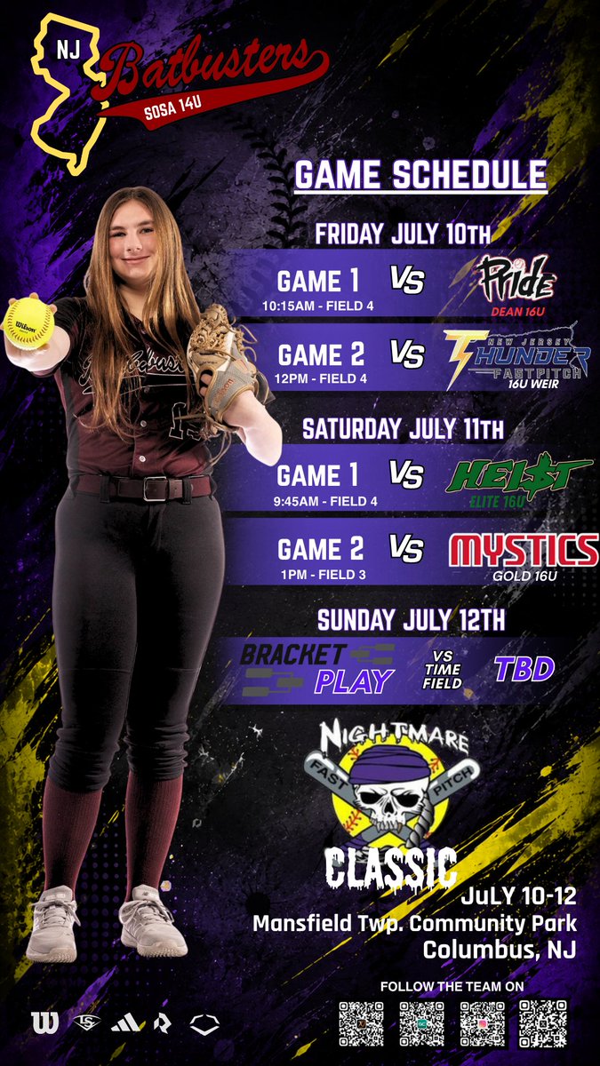 BatbustersSosa's tweet photo. UP NEXT: Nightmare Classic
Come check us out!!!
#nightmareevents #fastpitchsoftball #Batbusters https://t.co/PvYAAB8RsY