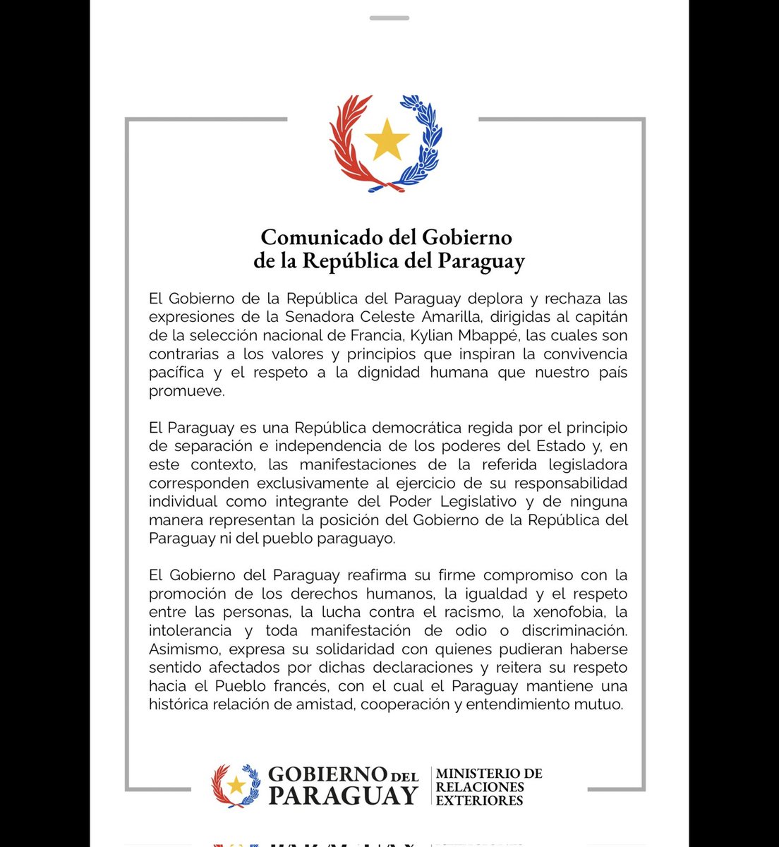 Mhash68's tweet photo. @free_life_2003 @WitzyWitzy7 @mateobalmellipy Don't worry there are smart people in the world able to make difference between normal Paraguayan citizen and celeste aramhitler!

We know that she is not majority, even your government denied officially her. 👇👍 https://t.co/dzKavfcn7a