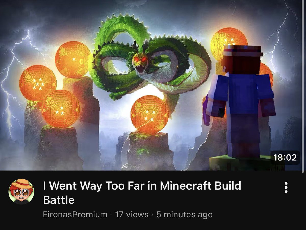 EironasPremium's tweet photo. I Made The Greatest Minecraft Video Ever. https://t.co/YGUzRTciPZ