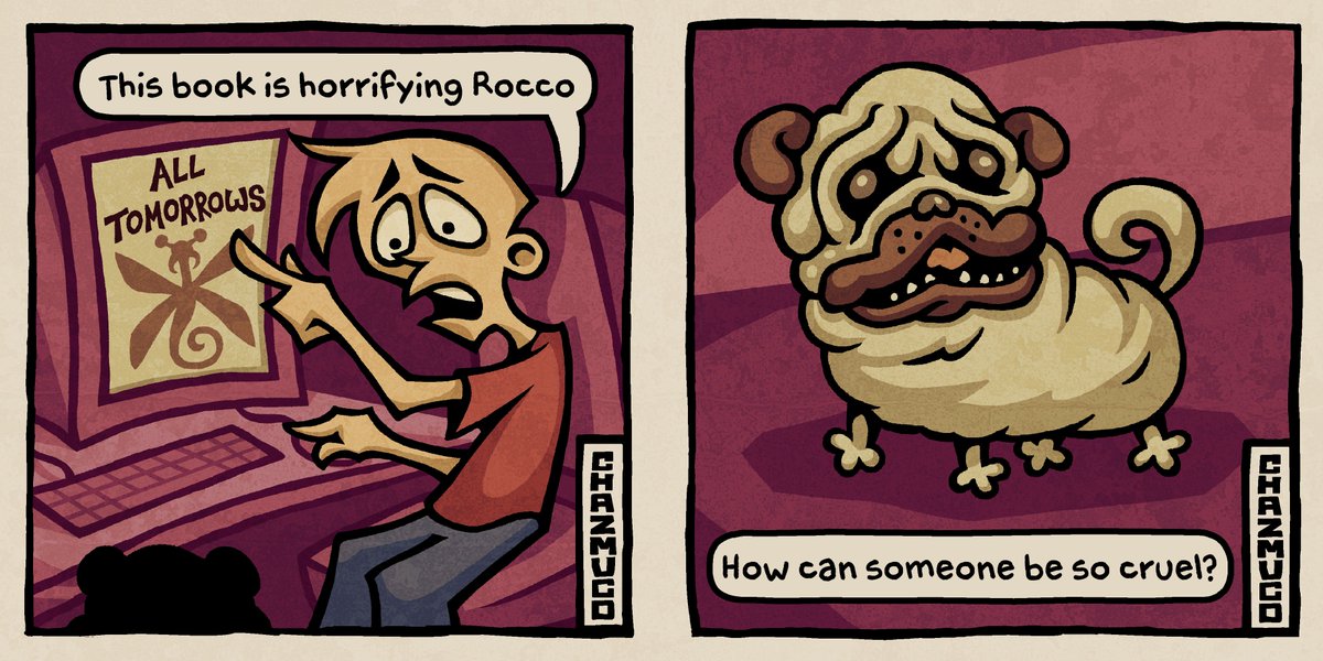 chazmuco's tweet photo. The pug comic #alltomorrows https://t.co/79zqhqWpp6