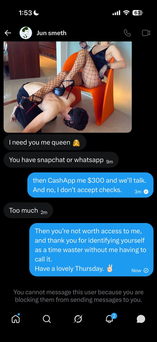 yourqueentish's tweet photo. LOL. 
They always out themselves before I have to say it. 

#findom #timewaster https://t.co/6XfqcITMiy