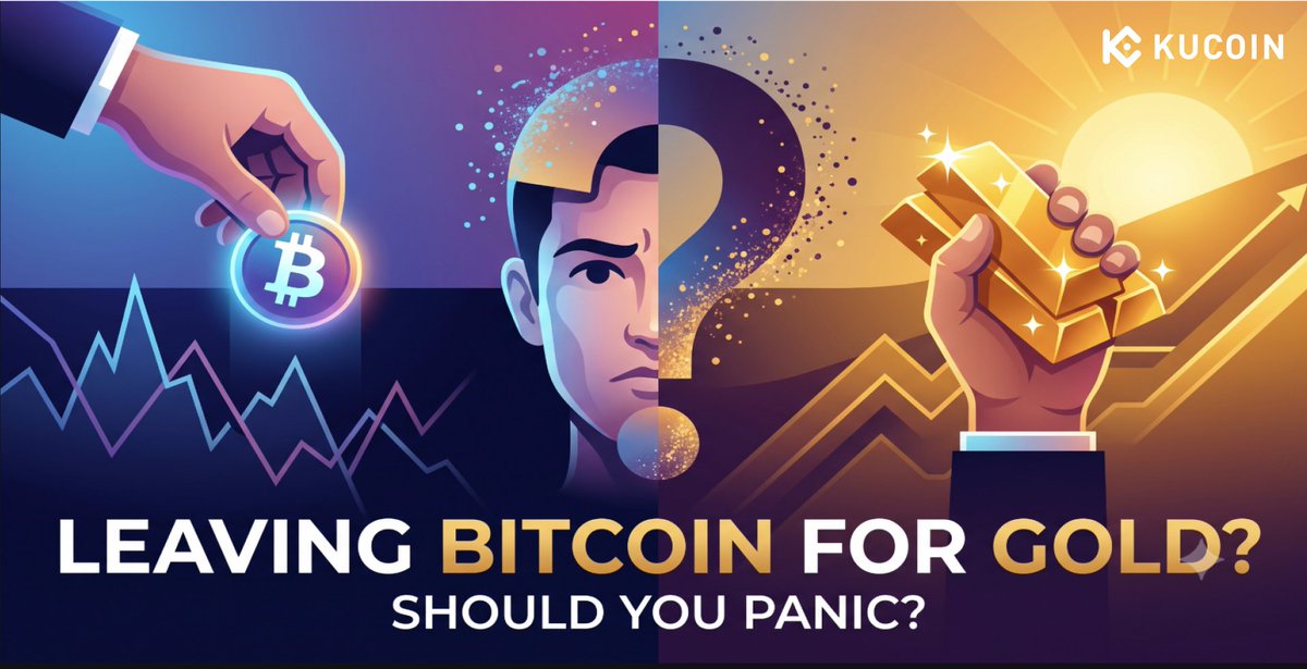 kucoincom's tweet photo. When a 50-year trading veteran contemplates shifting capital from Bitcoin to Gold, the market stops and listens. But before you rush to panic-sell your bag, it’s crucial to understand the exact chart pattern driving this tactical play.

The latest KuCoin blog breaks down Peter Brandt's relative value rotation:

📊 The XAU/BTC Breakout: Brandt isn't dumping crypto out of fear—he's trading a clean technical rounding bottom on the monthly Gold/Bitcoin ratio chart as it curls up from multi-year lows near 0.06.
🟡 Defensive Outperformance: With Gold holding resiliently above $4,100, the ratio suggests a near-term window where gold may outpace Bitcoin's local price action during this macro consolidation phase.
🎯 The Long-Term Macro Outlook: Take a breath—Brandt’s long-term conviction hasn't changed. He views this as a short-to-medium-term tactical tilt, still projecting Bitcoin to carve a cyclical floor in late 2026 before marching toward $250K+ by 2029.

Learn how traditional technical analysis intersects with evolving store-of-value dynamics: https://t.co/SBAHMxjIOt