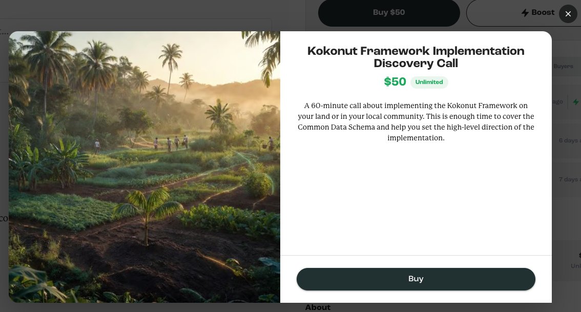 WasabiNetwork's tweet photo. If you like the work we're doing to bridge Community, Technology, and Natural Assets.

This is the best time to support @KokonutNetwork on @Artizen and unlock 3x matching: every $1 you donate unlocks $3.

I just added our first reward to give value back to our backers.♻️ https://t.co/qkvGz0S63S