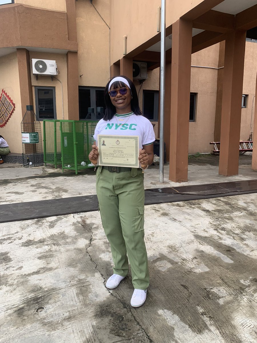 tochi_ify's tweet photo. Finally!! A retired Corps member ✨🤭 https://t.co/PnvgAmNWEF