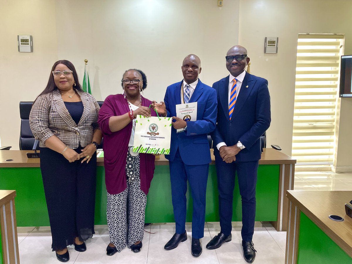 cibnigeria's tweet photo. The President/Chairman of Council, Dr. Dele Alabi, Ph.D., FCIB, @droladelealabi welcomed the leadership of Punch Newspapers, @punchnewspapers led by its Executive Director, Business Development and Innovation, Mrs. Omowunmi Tunde-Obe, on a courtesy visit to bankers house.

#CIBN https://t.co/NRFqfxkSjB