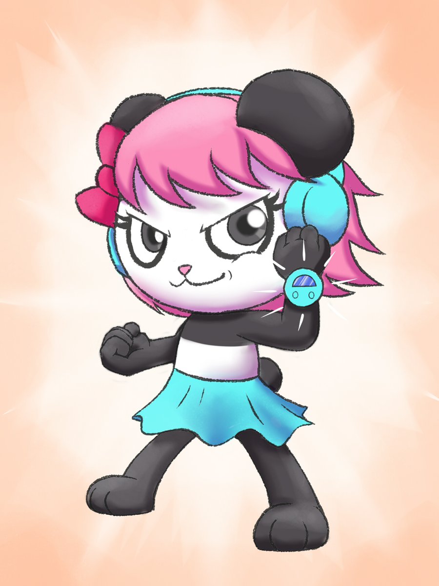 Nib_rous's tweet photo. Coco Super Boss Mode: On 💥

I made a fanart of Coco wearing a spy wristband Ryan Vtubers use on their action adventures. She really needs to get one too, lol.
#ryansworld #vtubers #cocopanda #fanart #fyp https://t.co/keC05boxqd