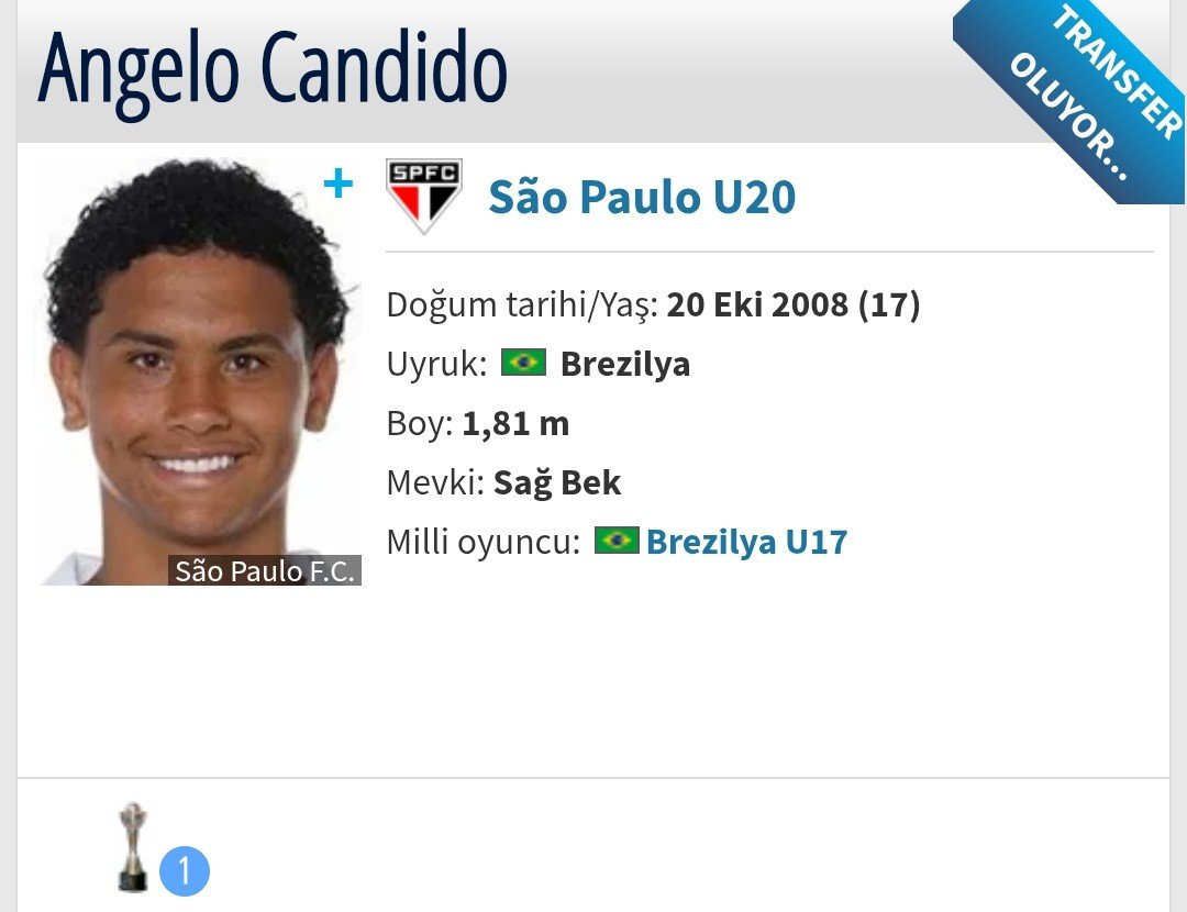 twentefctr's tweet photo. #47 Angelo Candido 🇧🇷
Takım: Sao Paulo
Yaş: 17
Mevki: Sağ Bek
Değer: -

Strasbourg geleceğe yatırım yapmaya devm ediyor 5 milyon Euro'ya Candido gibi genç yeteneği transfer etmişler U20'de çok iyi performns veriyord Strsbourg Doue'yi satarsa seneye rotasyonda kendine yer bulur. https://t.co/M0jAeRkZTY